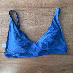 NWT Aerie Chevron Embroidered V-Neck Bikini Top